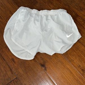 Nike white dri fit shorts with underwear great conditions